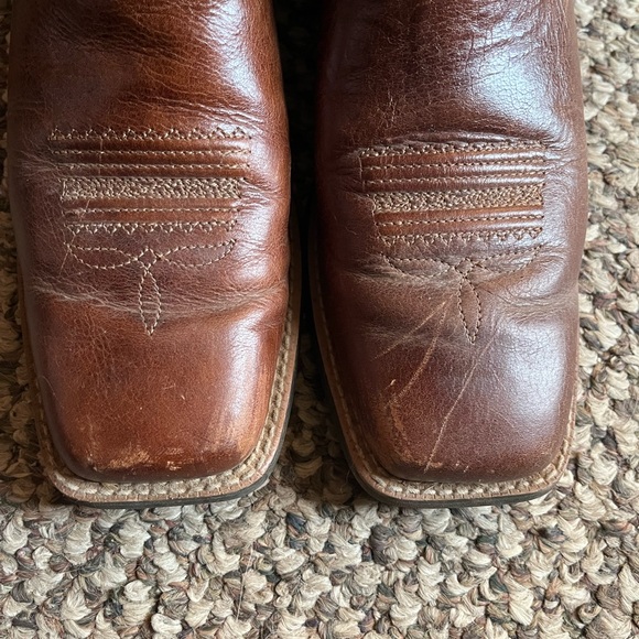 Ariat Women’s Round Up Skyler Canyon Tan Cowboy Boots - Picture 5 of 11